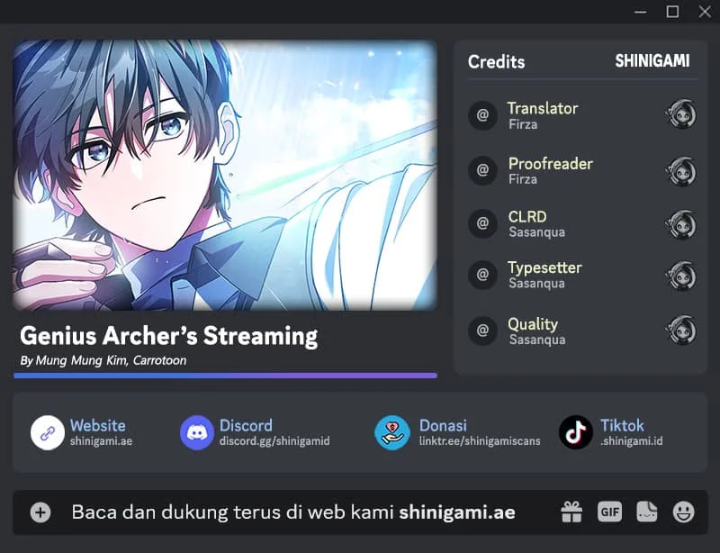 Genius Archer’s Streaming Bab 13 halaman 1