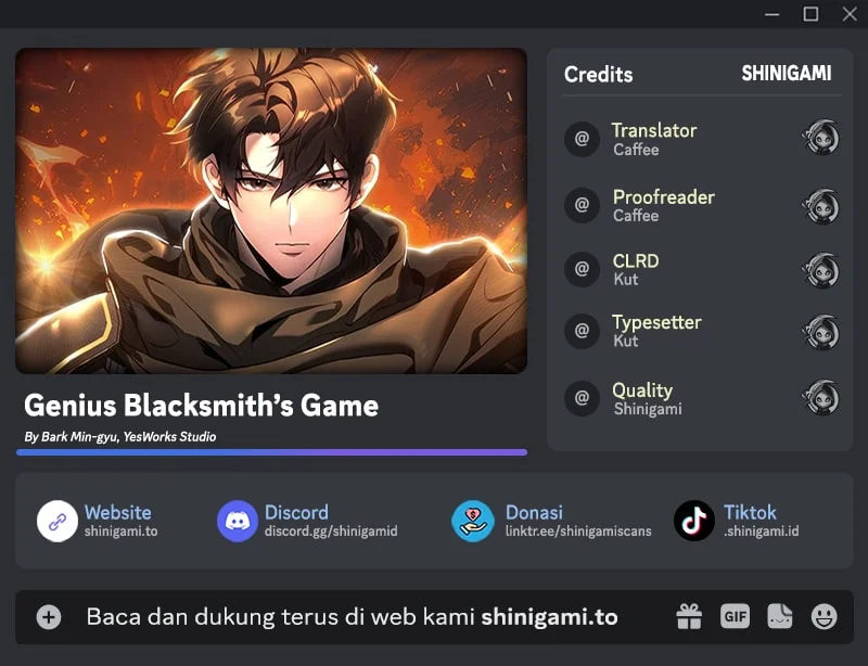 Genius Blacksmith’s Game Bab 32.2 halaman 1