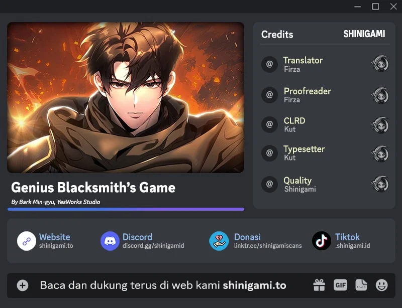 Genius Blacksmith’s Game Bab 54 halaman 1