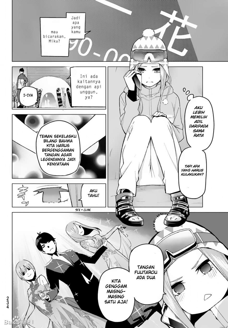 Go-toubun no Hanayome chapter 30 halaman 5