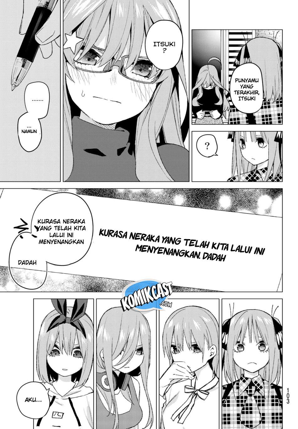 Go-toubun no Hanayome chapter 49 halaman 19