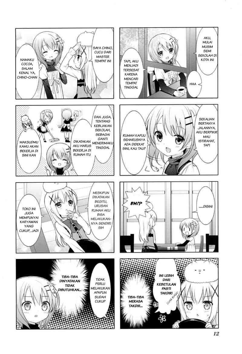 Gochuumon wa Usagi desu ka? chapter 1 halaman 4