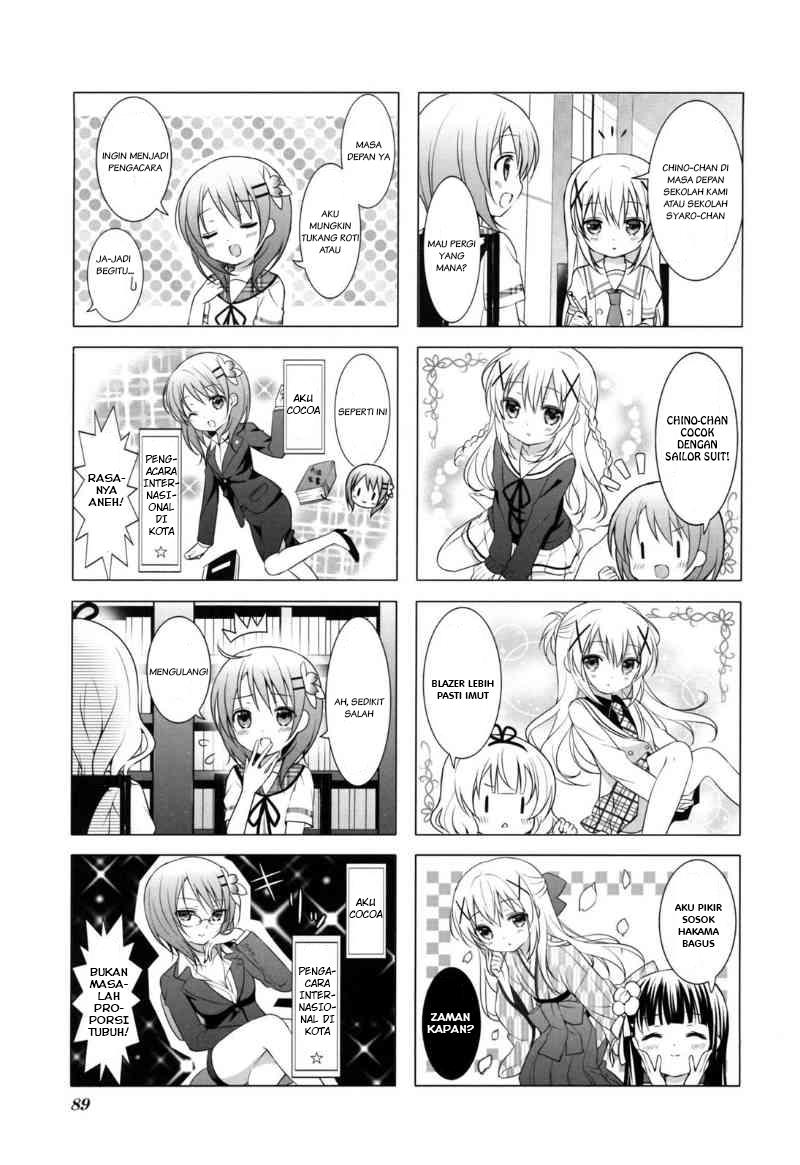 Gochuumon wa Usagi desu ka? Bab 10 halaman 5