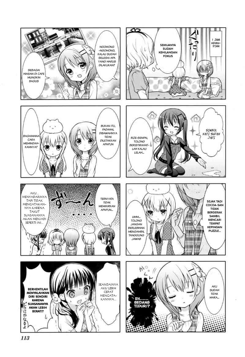 Gochuumon wa Usagi desu ka? Bab 13 halaman 5