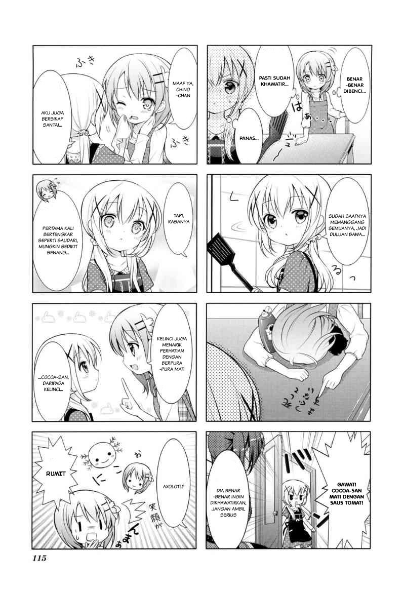 Gochuumon wa Usagi desu ka? Bab 13 halaman 7