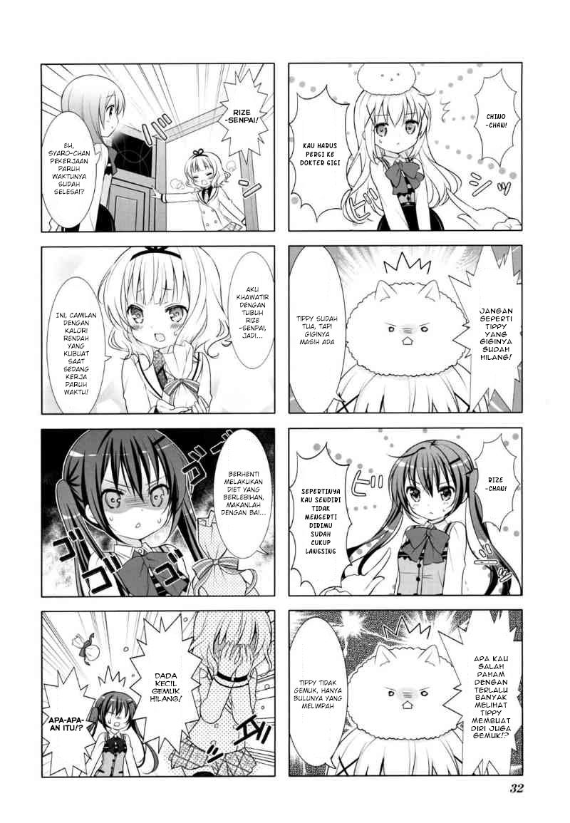 Gochuumon wa Usagi desu ka? Bab 17 halaman 6