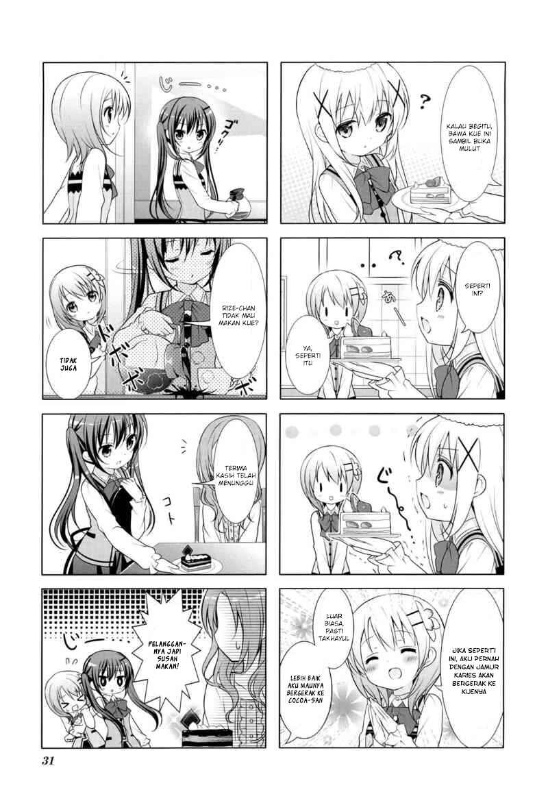Gochuumon wa Usagi desu ka? Bab 18 halaman 5