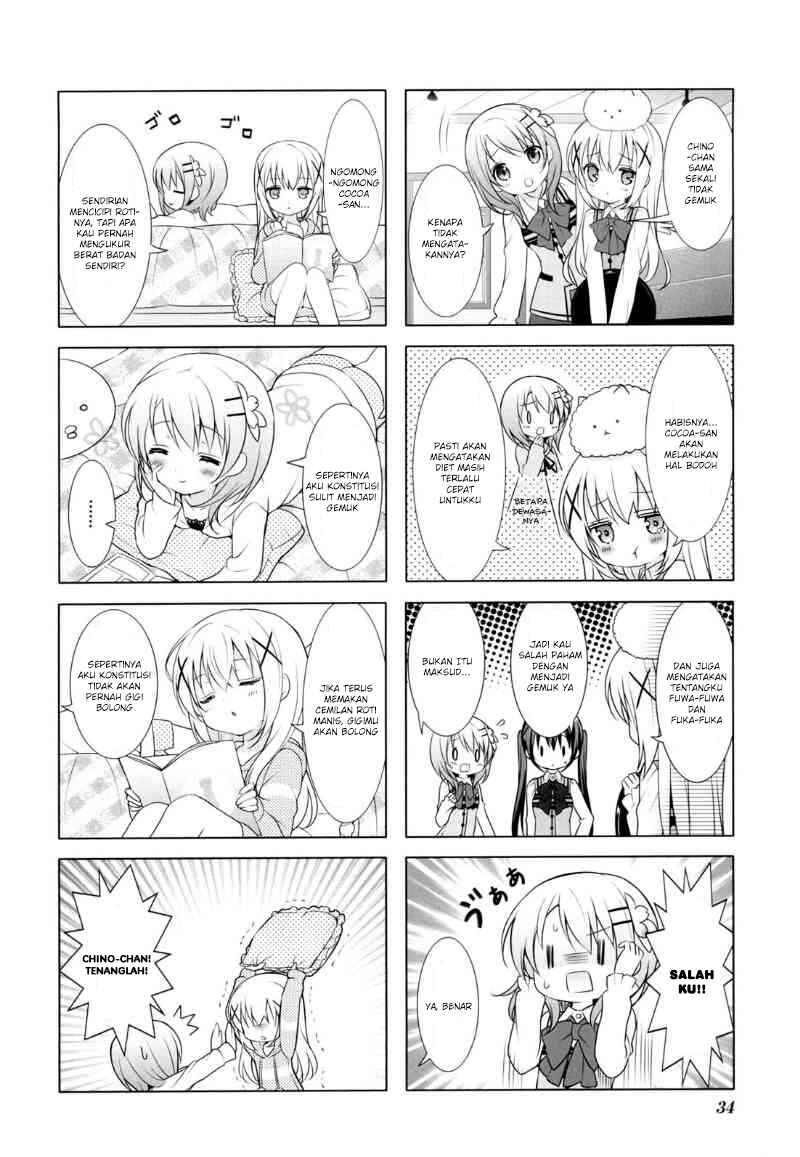 Gochuumon wa Usagi desu ka? Bab 18 halaman 8