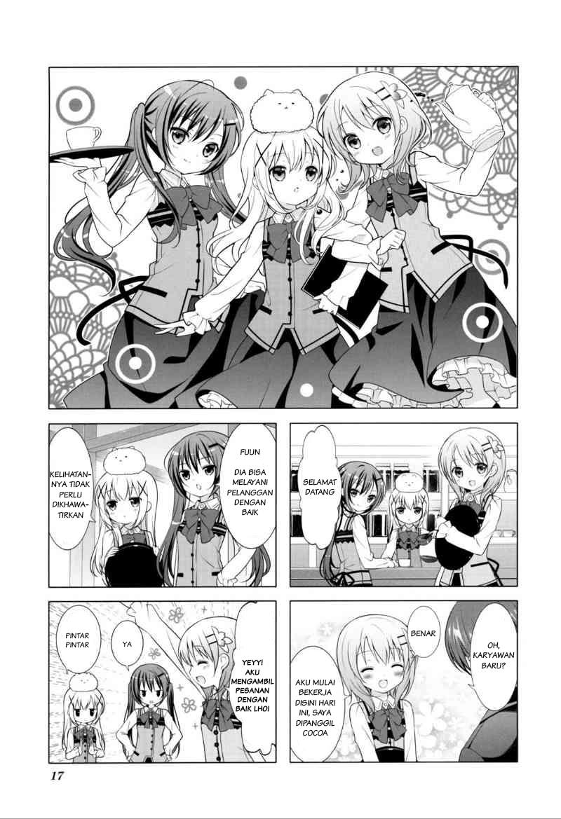 Gochuumon wa Usagi desu ka? Bab 2 halaman 1