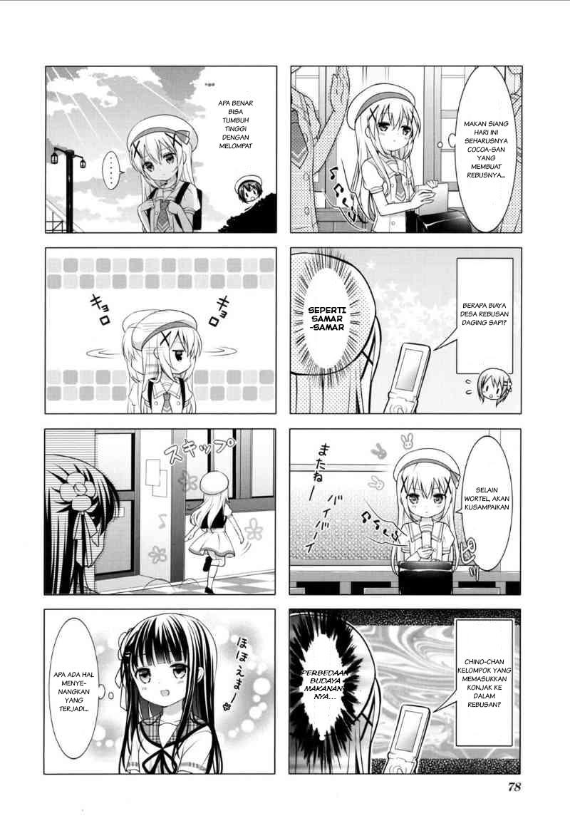 Gochuumon wa Usagi desu ka? Bab 9 halaman 4