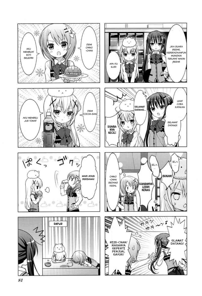 Gochuumon wa Usagi desu ka? Bab 9 halaman 7
