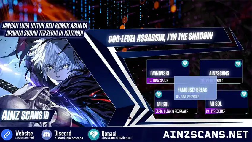 God-level Assassin, I’m the Shadow Bab 113 halaman 1