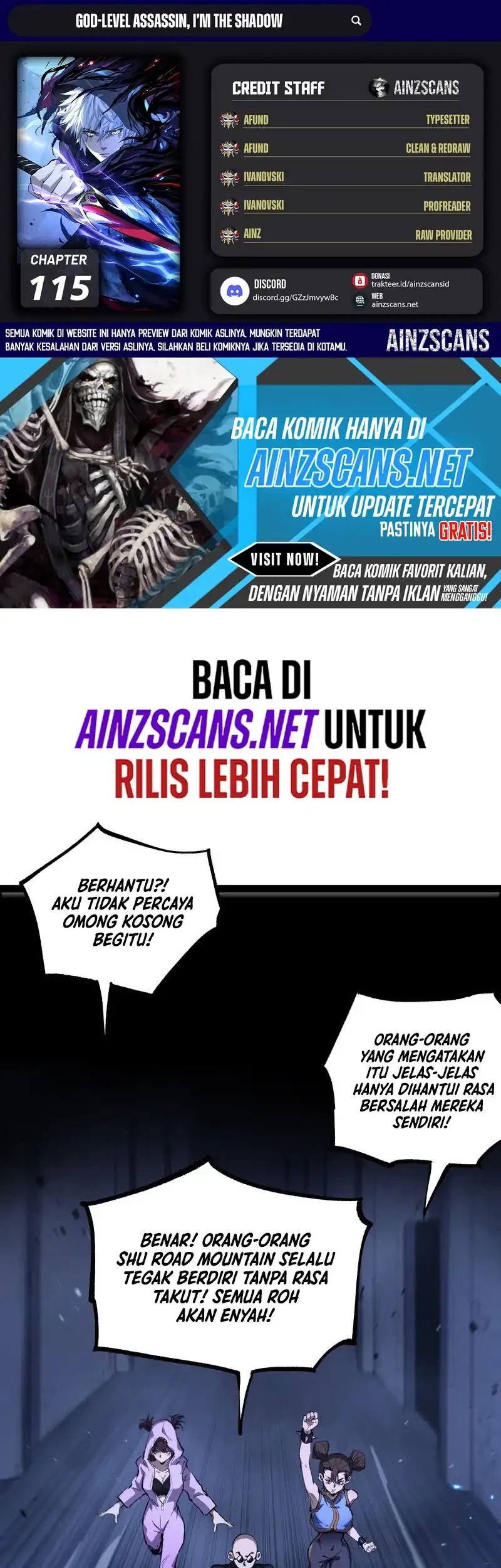 God-level Assassin, I’m the Shadow Bab 115 halaman 1