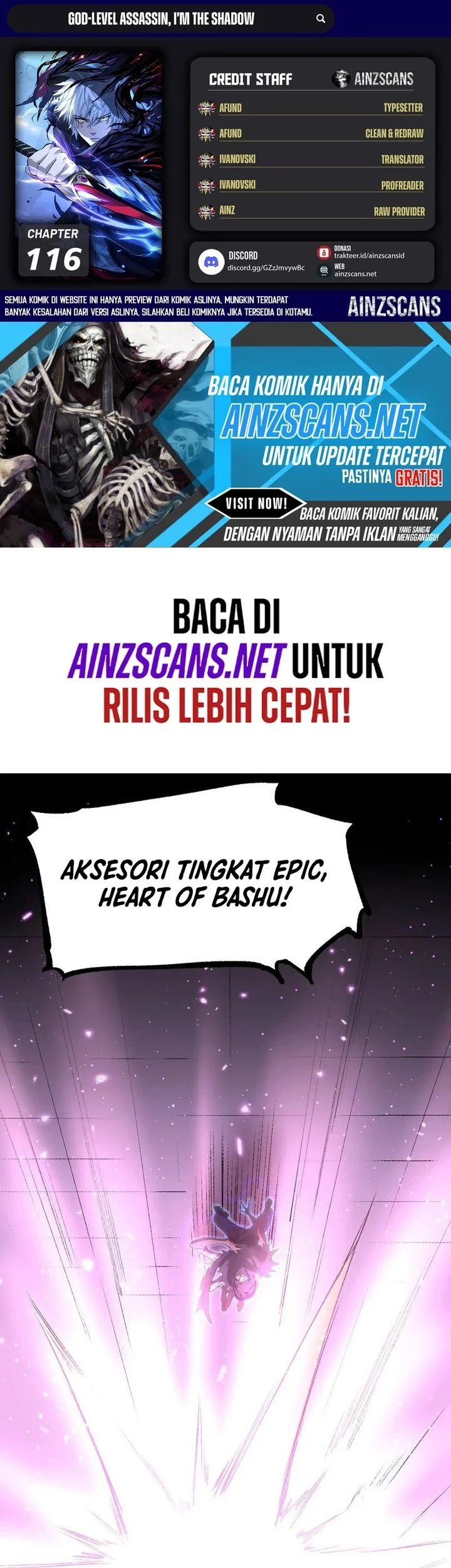 God-level Assassin, I’m the Shadow Bab 116 halaman 1