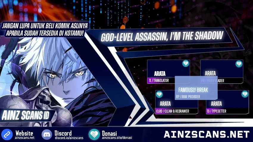 God-level Assassin, I’m the Shadow chapter 15 halaman 1