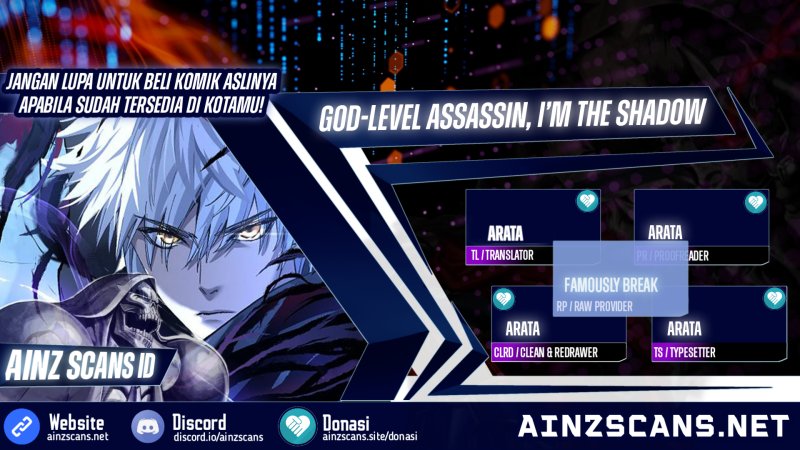 God-level Assassin, I’m the Shadow Bab 18 halaman 1