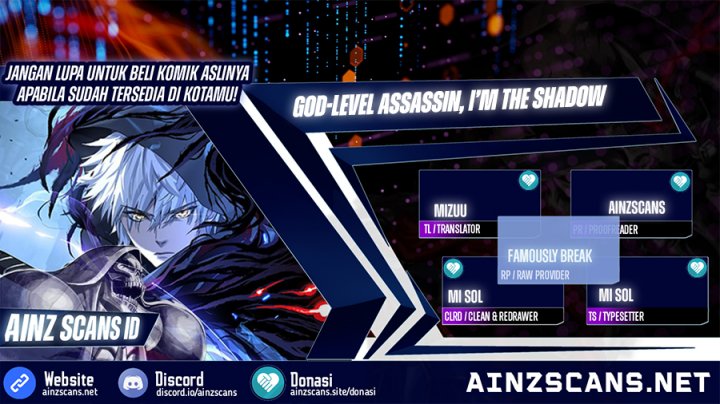 God-level Assassin, I’m the Shadow Bab 45 halaman 1