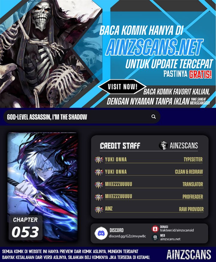 God-level Assassin, I’m the Shadow Bab 53 halaman 1