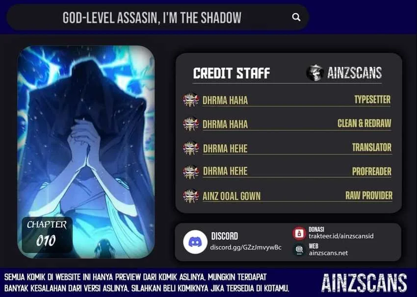 God-level Assassin, I’m the Shadow Bab 70 halaman 1