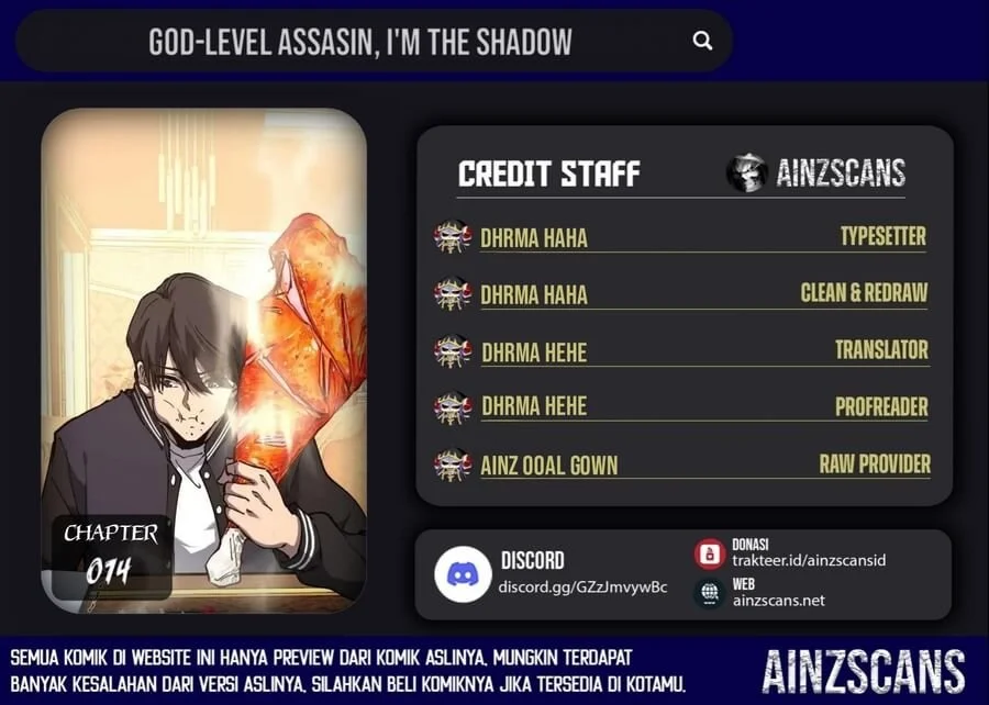 God-level Assassin, I’m the Shadow chapter 74 halaman 1