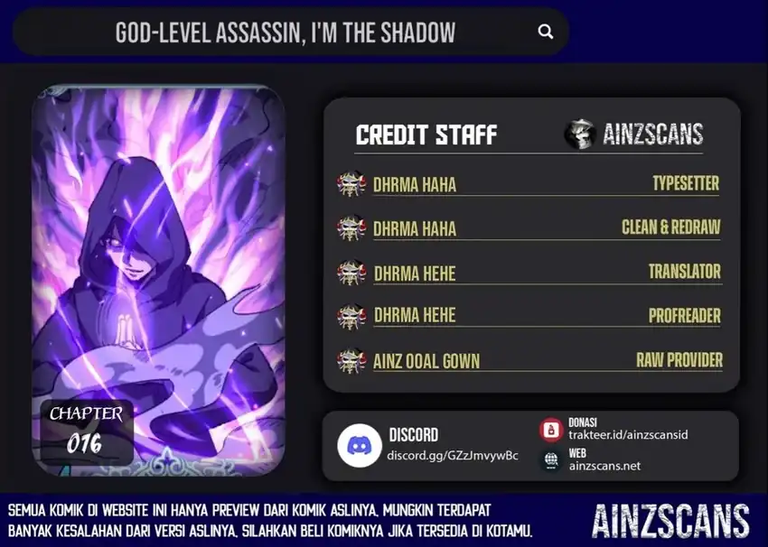 God-level Assassin, I’m the Shadow chapter 76 halaman 1
