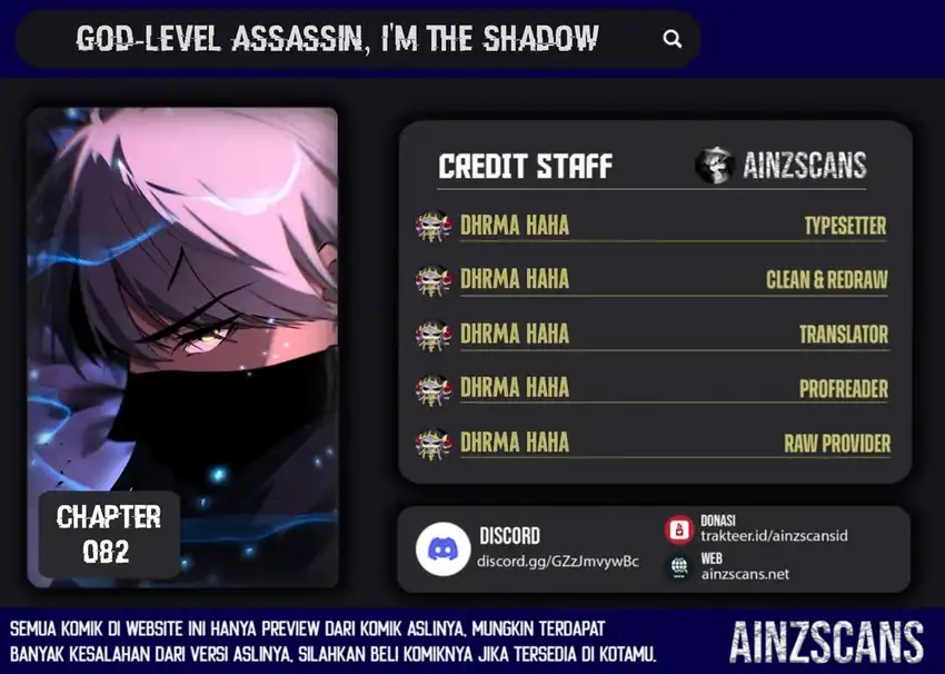God-level Assassin, I’m the Shadow Bab 82 halaman 1