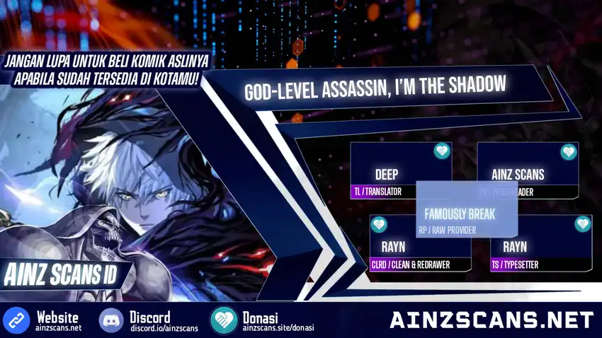 God-level Assassin, I’m the Shadow chapter 96 halaman 1