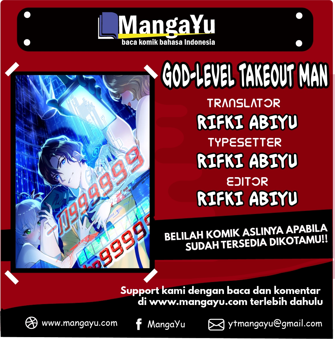 God-Level Takeout Man chapter 1 halaman 1