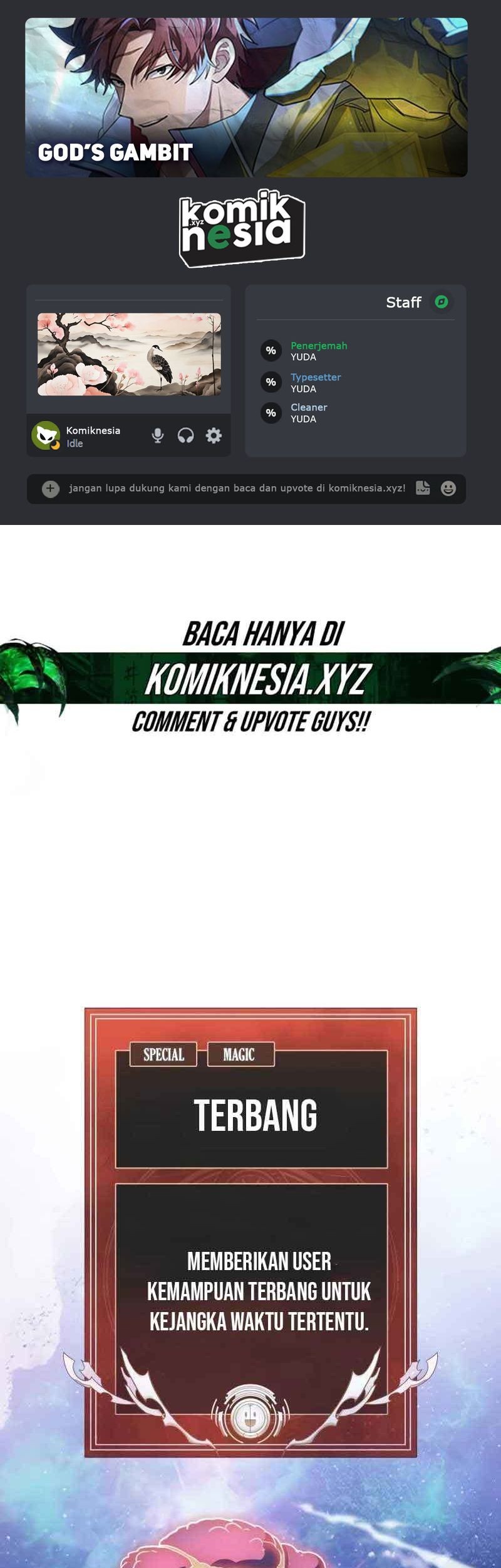 Gods’ Gambit Bab 33 halaman 1