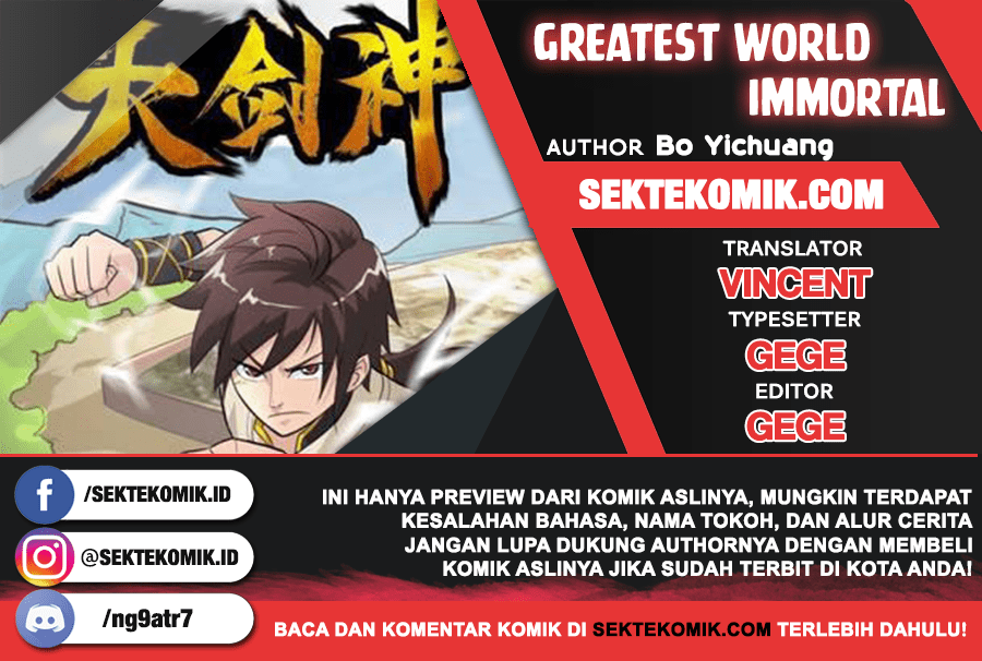 Greatest Sword Immortal chapter 39 halaman 1