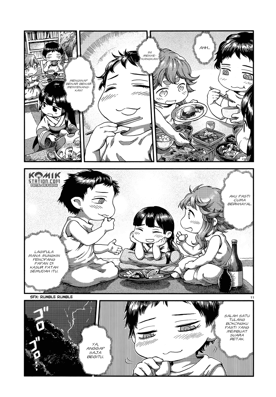 Hakumei to Mikochi chapter 49 halaman 13