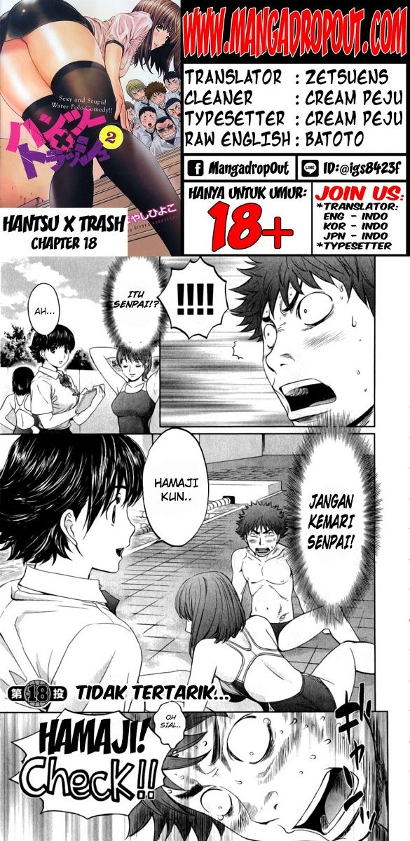 Hantsu x Trash chapter 18 halaman 1