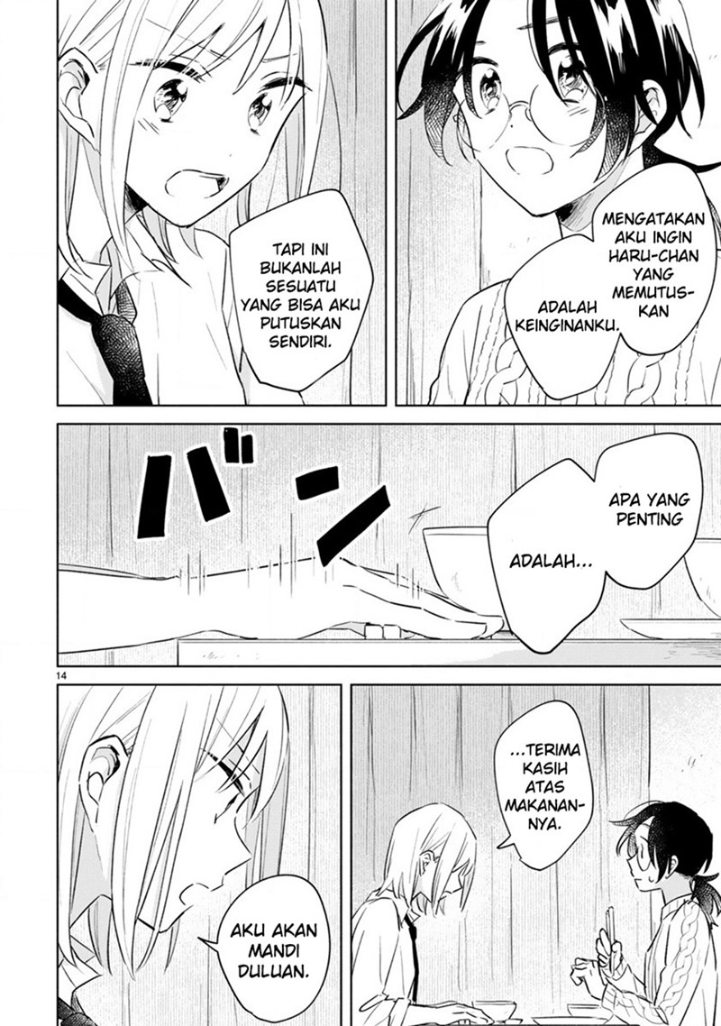 Haru to Midori Bab 13.1 halaman 14