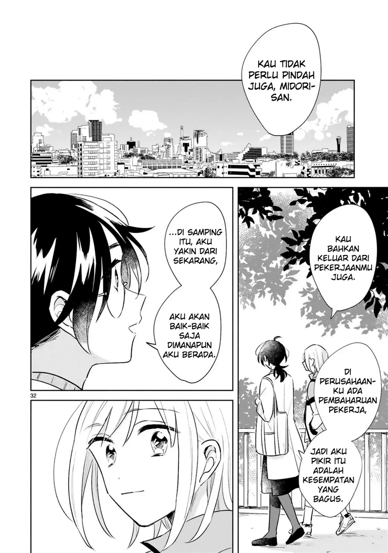 Haru to Midori Bab 15 halaman 32