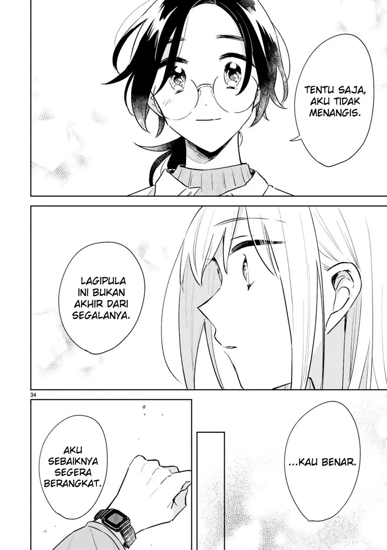 Haru to Midori Bab 15 halaman 34