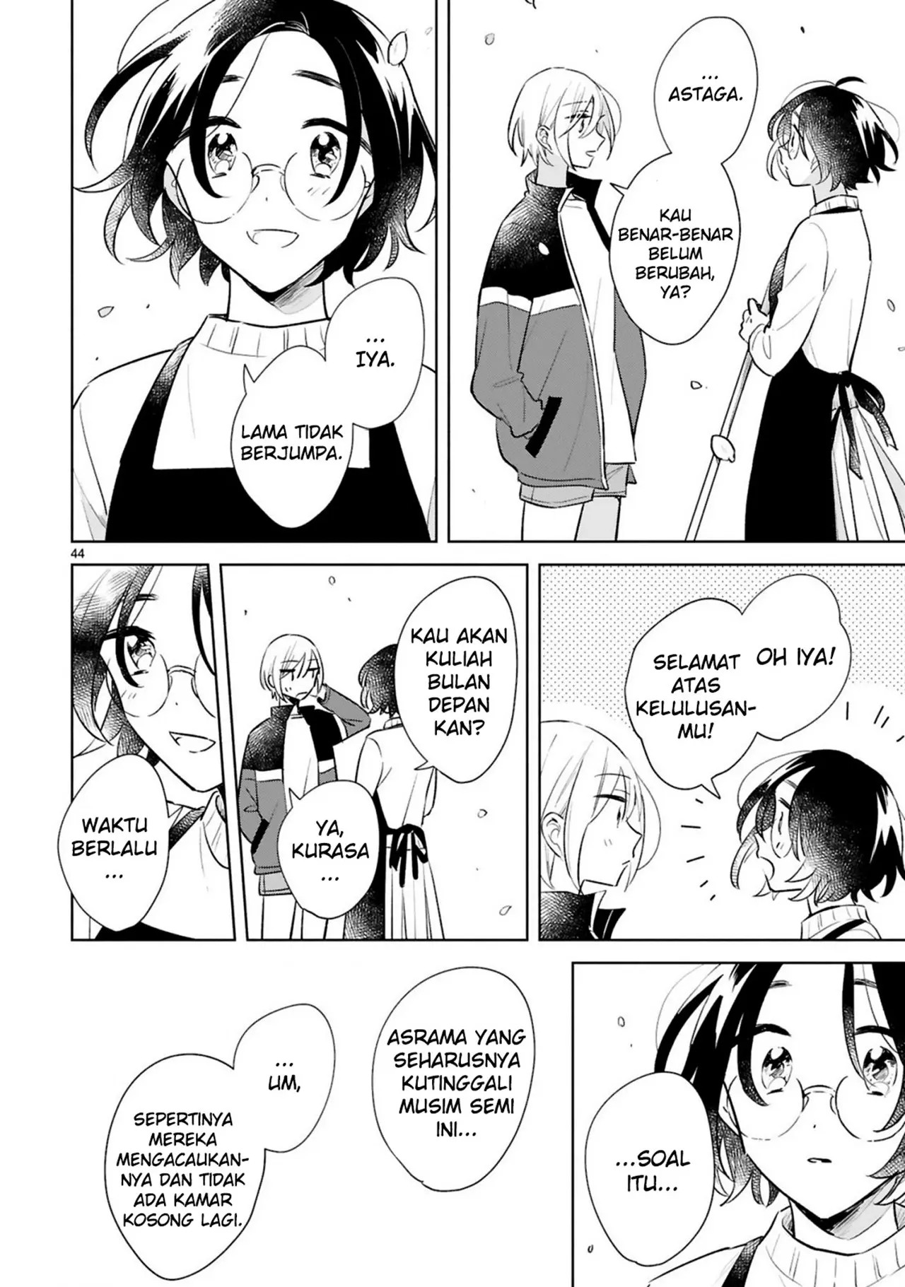Haru to Midori Bab 15 halaman 44