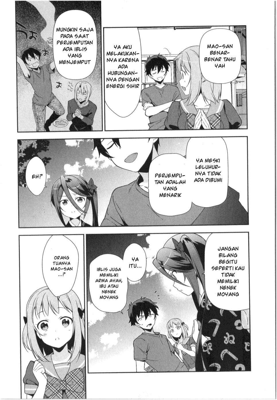 Hataraku Maou-sama! Bab 27 halaman 22