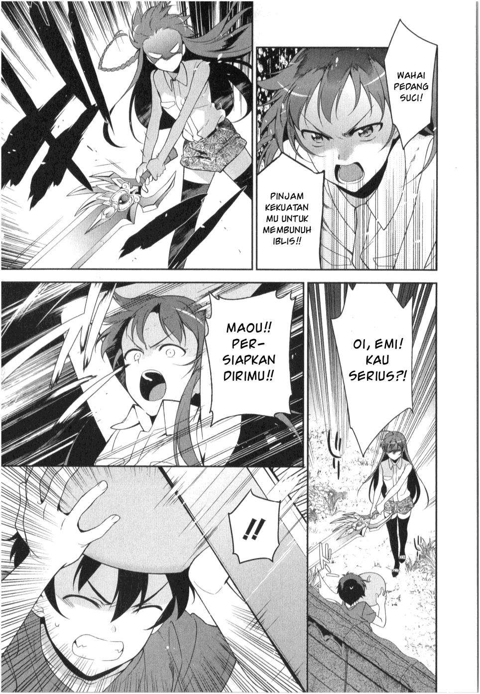 Hataraku Maou-sama! Bab 27 halaman 32