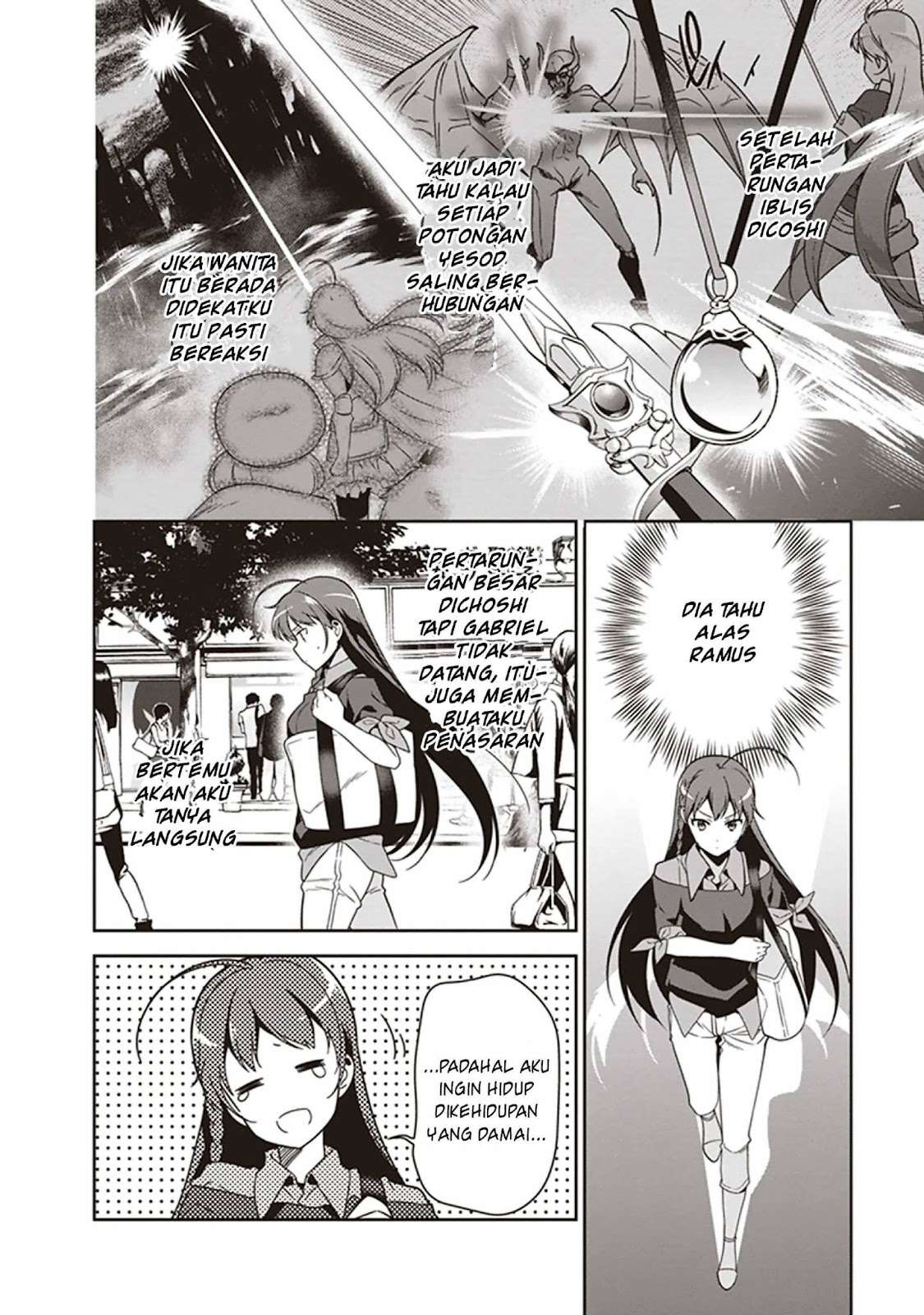 Hataraku Maou-sama! Bab 48 halaman 28