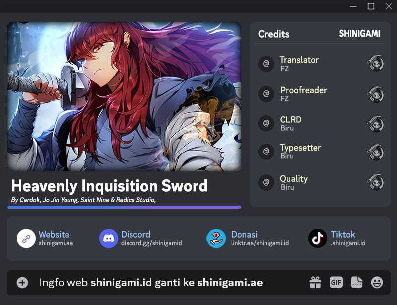 Heavenly Inquisition Sword chapter 71 halaman 1