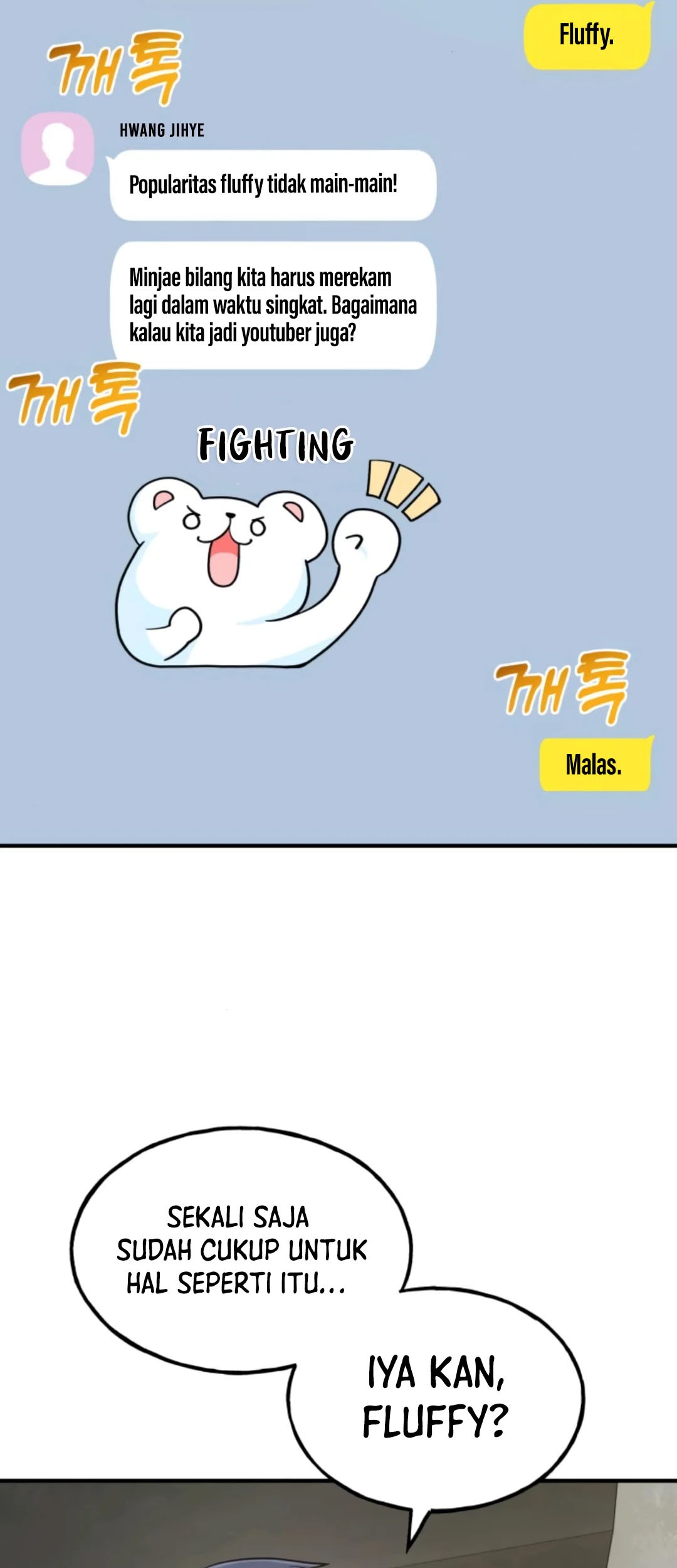 Hello, Fluffy Griffin! Bab 10 halaman 50