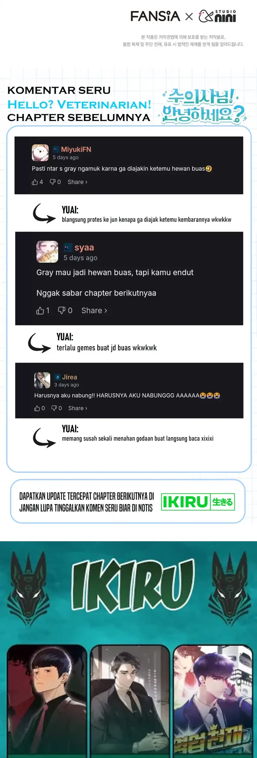 Hello? Veterinarian! Bab 124 halaman 79