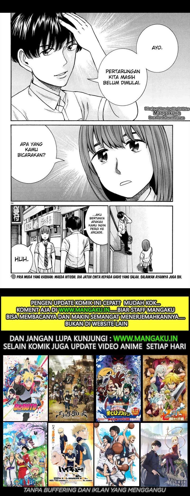 Hinamatsuri Bab 83 halaman 34