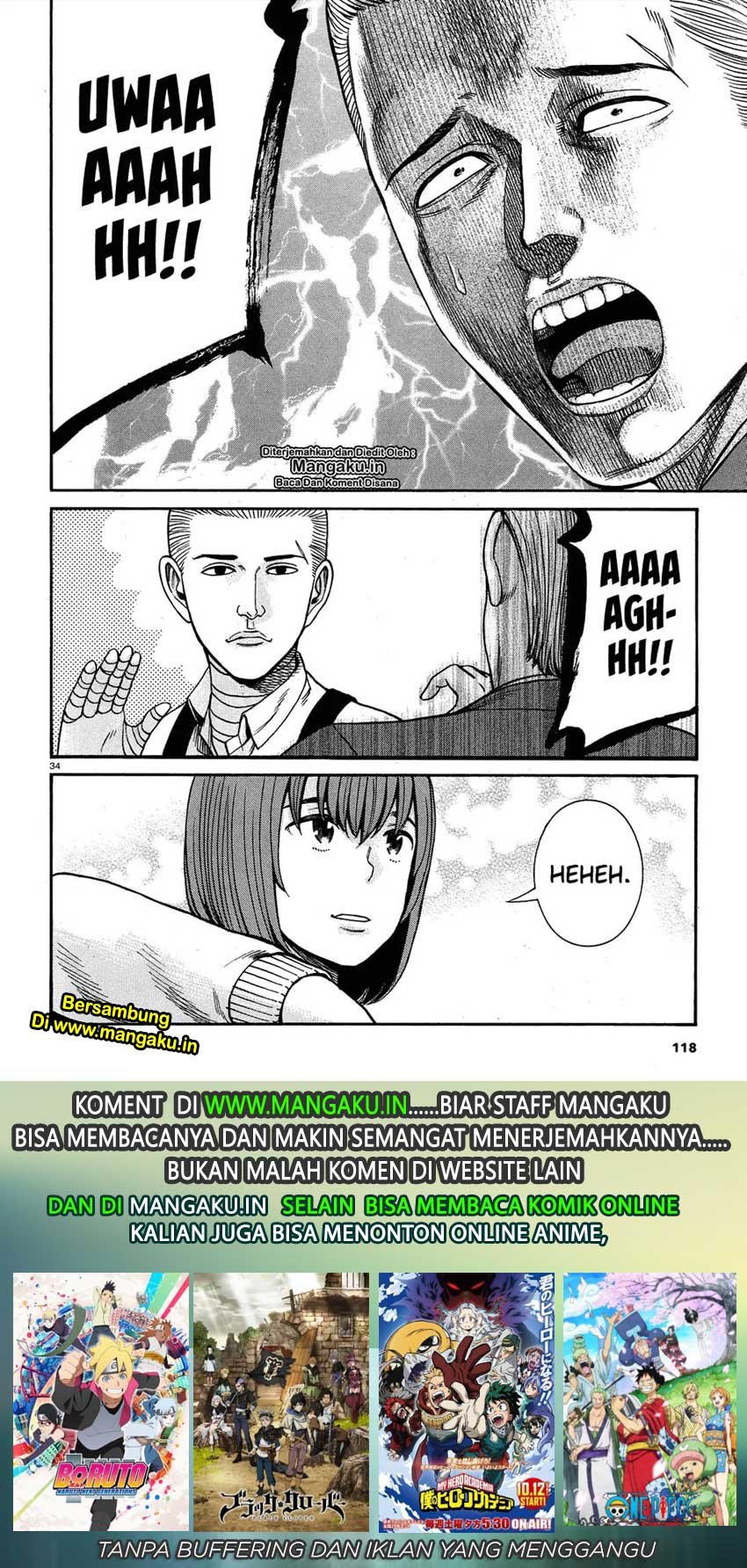 Hinamatsuri Bab 89 halaman 34