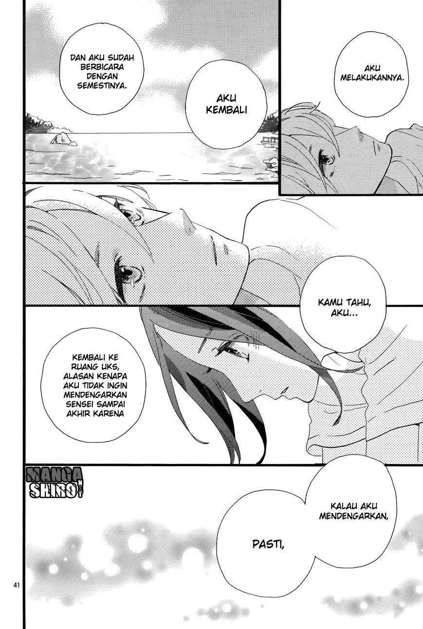Hirunaka no Ryuusei Bab 78 halaman 44