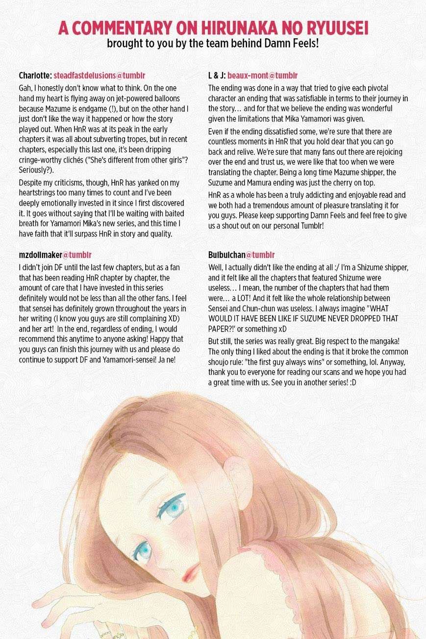 Hirunaka no Ryuusei Bab 78 halaman 59