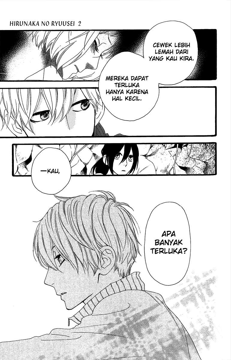 Hirunaka no Ryuusei Bab 9 halaman 10