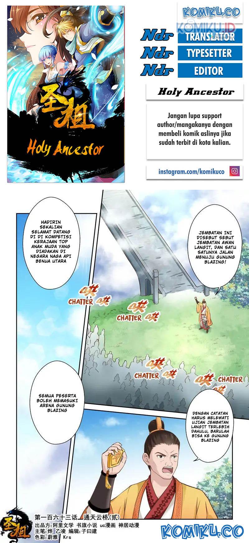 Holy Ancestor chapter 163 halaman 1