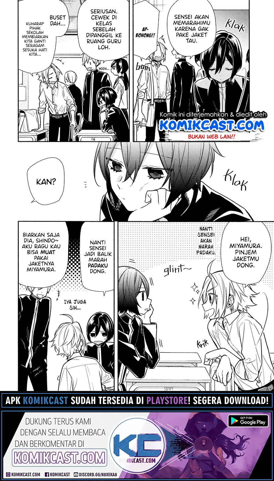Horimiya Bab 121.5 halaman 8