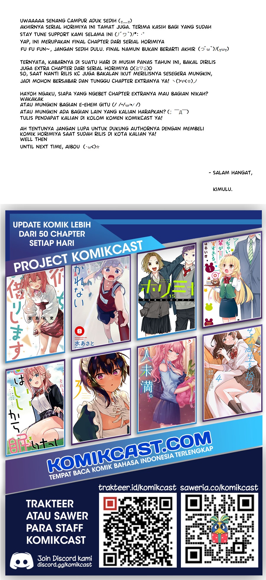 Horimiya chapter 122 halaman 45